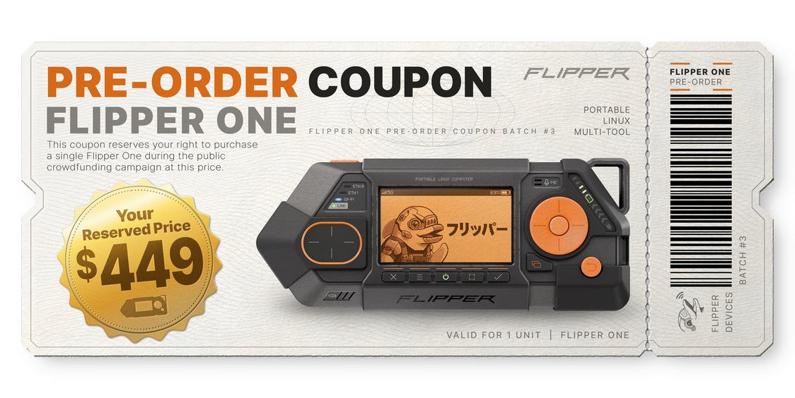 Pre-order coupon