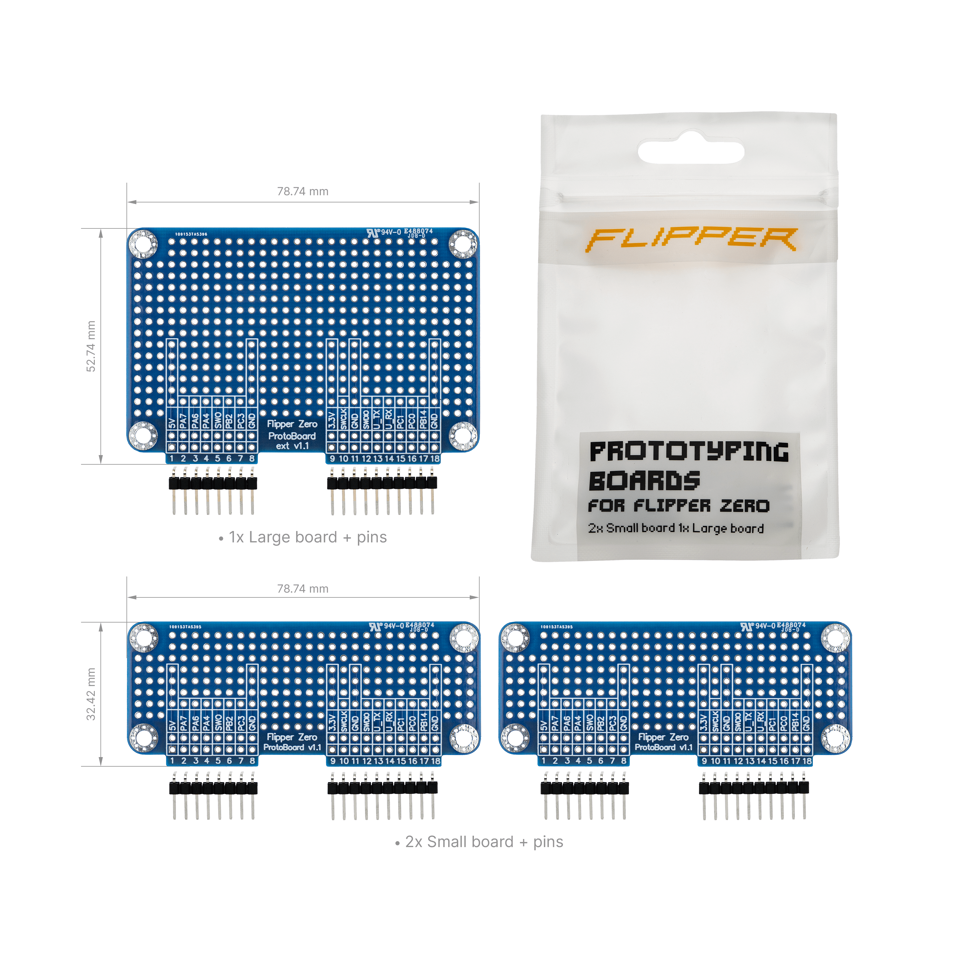 Prototyping Boards for Flipper Zero
